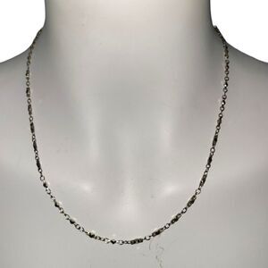 Vintage Gold tone Diamond cut Metal chain. Adjustable 9 1/4" - 12 1/2"